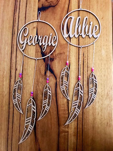 Dream Catcher Personalised Name Dreamcatcher Custom Wall Etsy