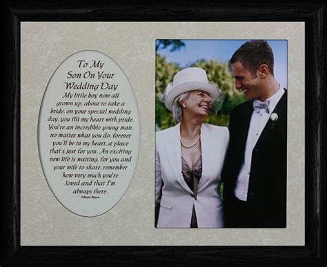 We did not find results for: 8x10 To My SON On Your WEDDING DAY Photo & Poetry Frame ...