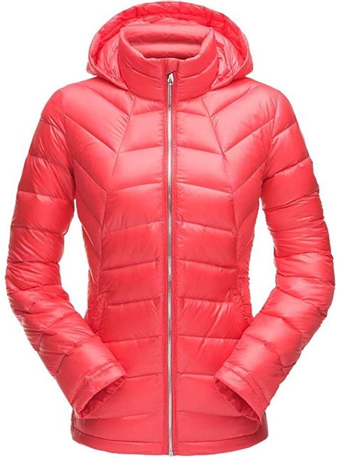 Spyder Womens Syrround Hoody Down Jacket Hibiscushibiscus X Small