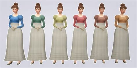 History Lovers Sims Blog Casual Regency Dress • Sims 4 Downloads