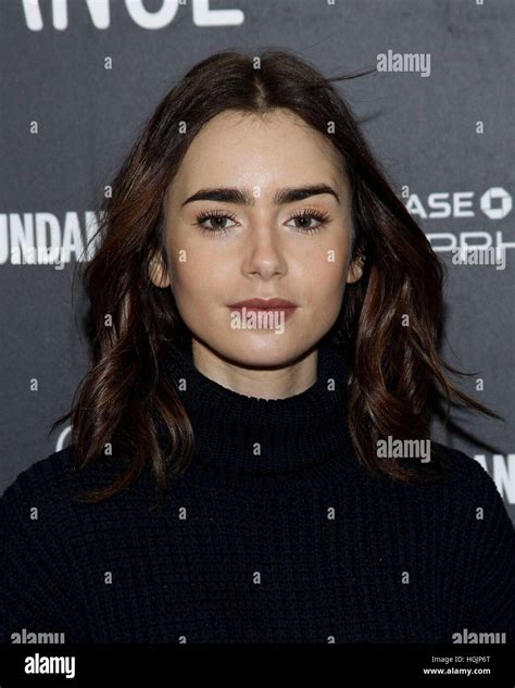 Park City Utah Usa 22nd Jan 2017 Lily Collins At Arrivals For To