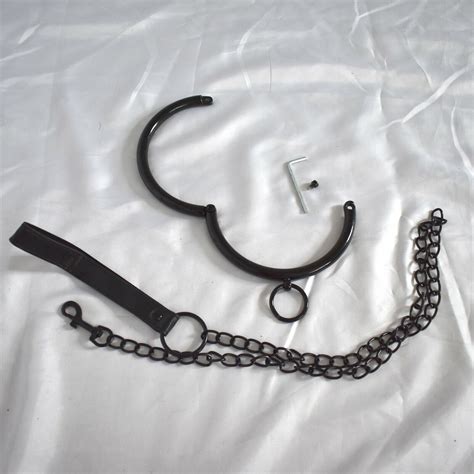 Abschließbarer Metall Halsreif Mit O Ring Halsband Bondage Fetisch Halskorsett Ebay