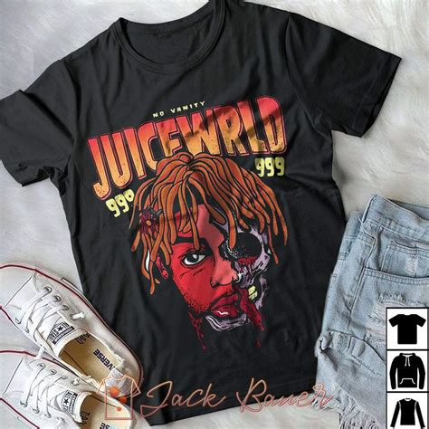 Juice Wrld No Vanity Abstract Concert Tour Album Tshirt Long Tshirt