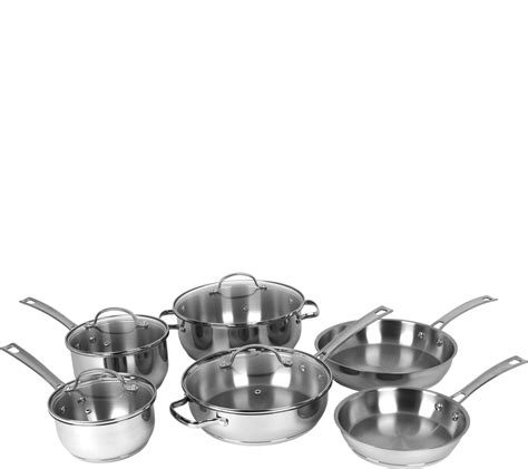 Oneida Stainless Steel 10 Piece Cookware Set —