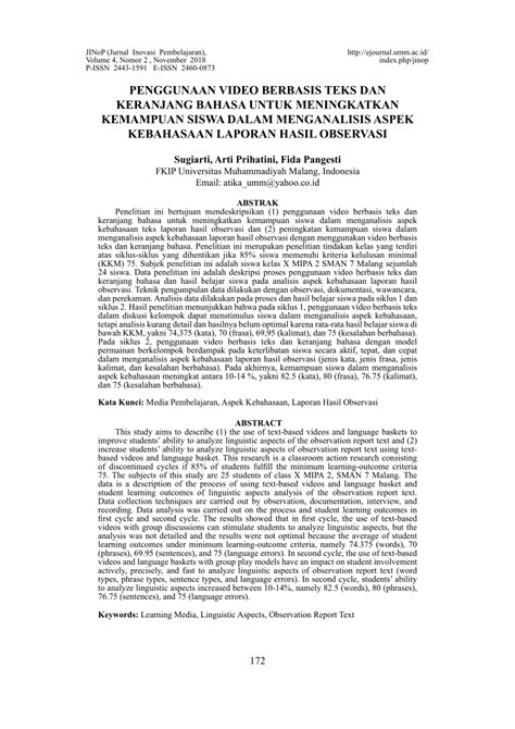 Apa Yang Dimaksud Dengan Laporan Hasil Observasi