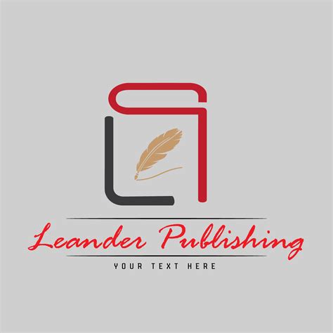 Professional Serious Book Publisher Logo Design For Leander