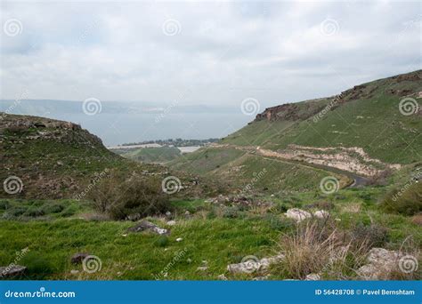 Israeli Landscape Near Kineret Lake Stock Photo Image Of View Hill