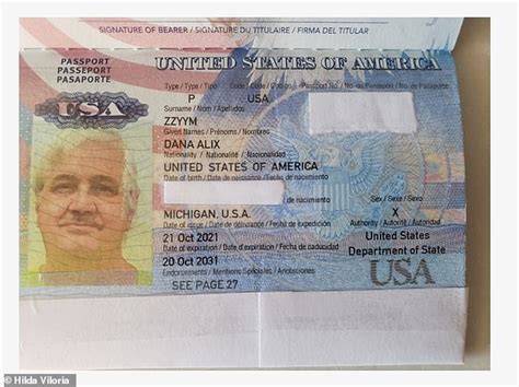 First Look At Us S First Ever Gender X Passport Given To Intersex Navy Veteran Daily Mail