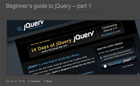 Jquery Improve Your Skills 25 Jquery Beginner Tutorials Roundup 阿里云开发者社区