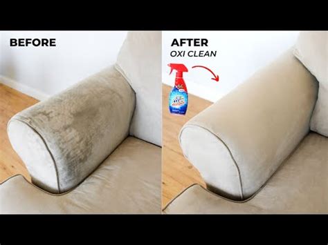 Vacuum the couch with your brush upholstery attachment and all sides of the cushions to remove any embedded dirt or stains. How To Clean Your Sofa / Couch With Oxi Clean - YouTube in 2020 | Clean fabric couch, Cleaning ...