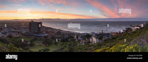 View Of Muizenberg Beach At Sunrise Cape Town Western Cape South