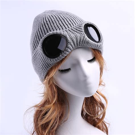 ﻿Buy Novelty Dual Use Hats Female Glasses Winter Beanie Warm Hat ...