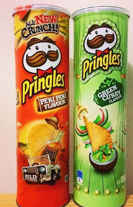 Pringles Peri Peri Flavour And Green Curry Flavour Chips Uk Pringle