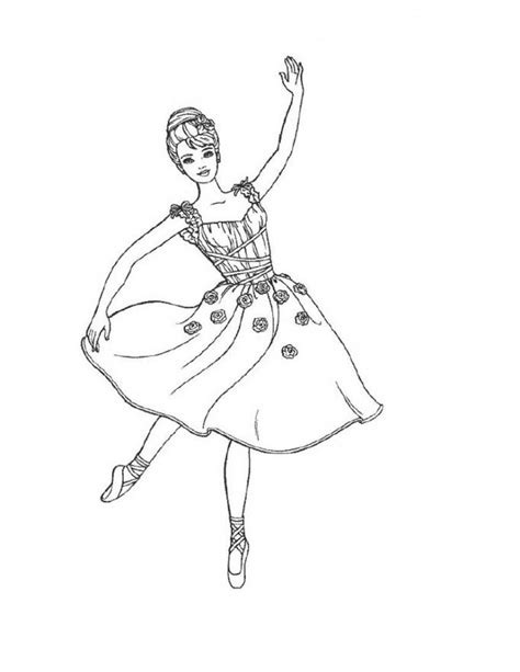 Ballet Coloring Pictures Printable Coloring Pages