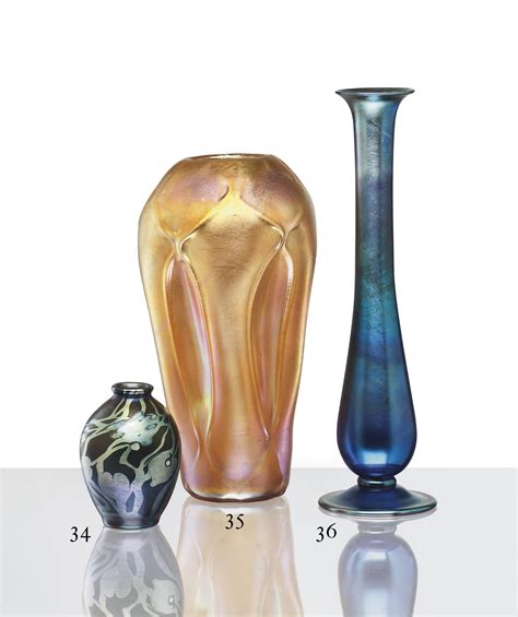 Tiffany Studios A Favrile Glass Vase Circa 1905 Christies
