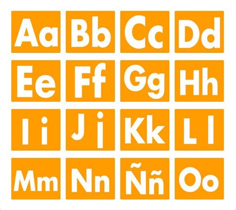 Find a full spanish pronunciation guide over here: 5+ Best Spanish Alphabet Letters & Designs | Free ...
