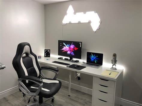 Com Gaming Desk Setup Best Gaming Setup Computer Desk Setup Computer