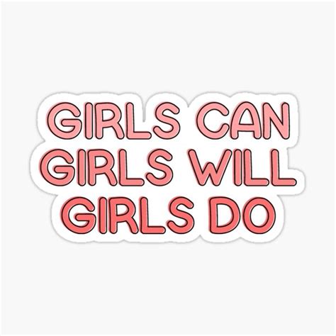 Girls Sticker For Sale By Brynn412 Redbubble