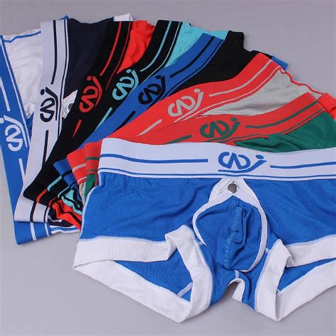 hot sale high quality underwear for men cotton shorts breathable solid new design tight sexy men