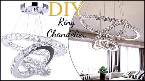 How To Make A Glam Ring Chandelier With Embroidery Hoops Diy Ring