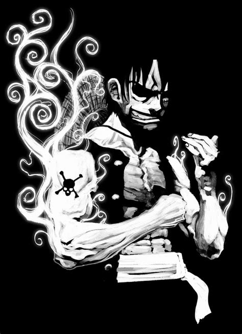 Looking for the best wallpapers? black and white one piece monkey d luffy 1350x1868 ...