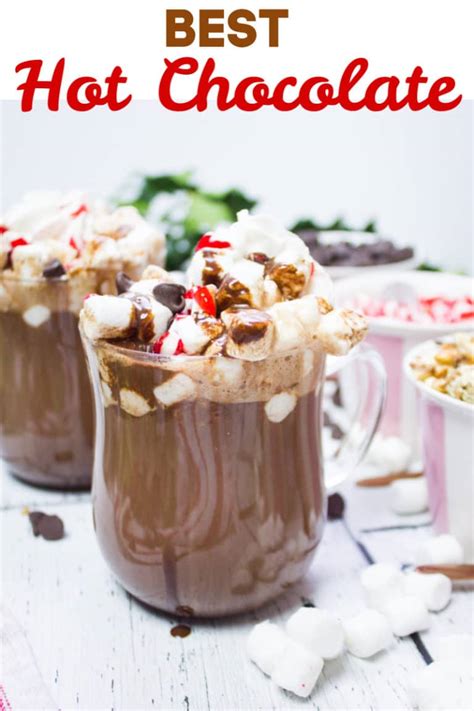 hot chocolate bar and hot chocolate recipe two purple figs