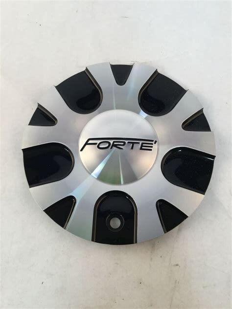 Forte Black Machined Aftermarket Wheel Center Cap 6.75