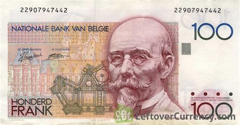 100 Belgian Francs Hendrik Beyaert Exchange Yours For Cash