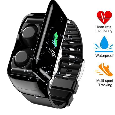 2 In 1 Fitness Tracker Smart Watch And Bluetooth 50 True Wireless
