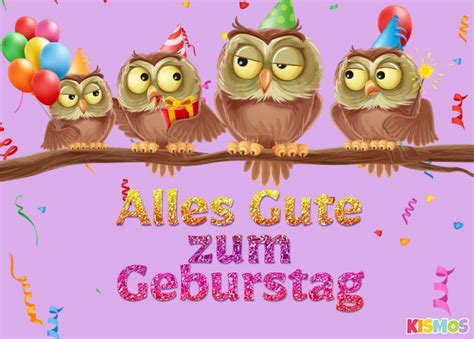 Wer jemanden seine ehrlichen glückwünsche zum geburtstag ausspricht. Geburtstagskarte niedliche Eulen herunterladen, ausdrucken oder auf Facebook teilen. kismos ...