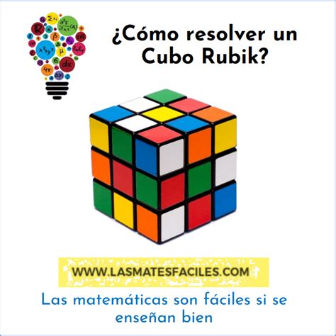 ¿cómo Resolver Un Cubo Rubik Mates Fáciles Cubo Rubik Armar Cubo