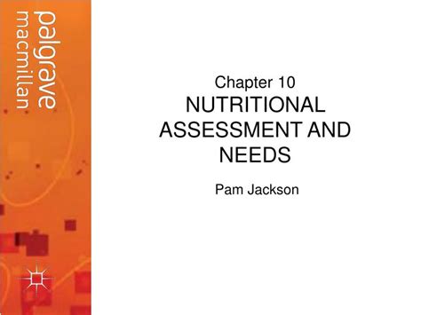 Ppt Chapter 10 Nutritional Assessment And Needs Powerpoint