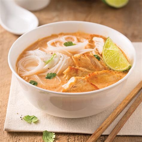 Soupe au poulet thaï 5 ingredients 15 minutes