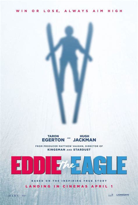 Eddie the eagle is a comedy drama sports biopic released in 2016, directed by dexter fletcher and featuring a screenplay by sean macaulay and simon it stars taron egerton as eddie the eagle edwards, hugh jackman as bronson peary, christopher walken as warren sharp, and jo hartley as. Eddie the Eagle (2016) - MovieMeter.nl
