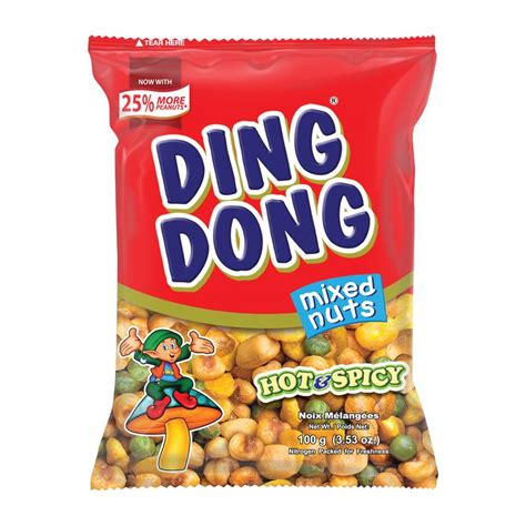 Ding Dong Mixed Nuts Hot And Spicy 100gm From Buy Asian Food 4u
