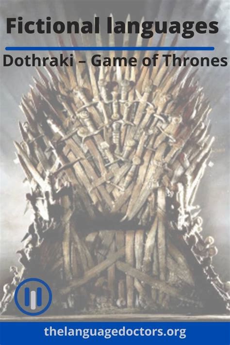 fictional languages dothraki game of thrones fictional languages language textbook