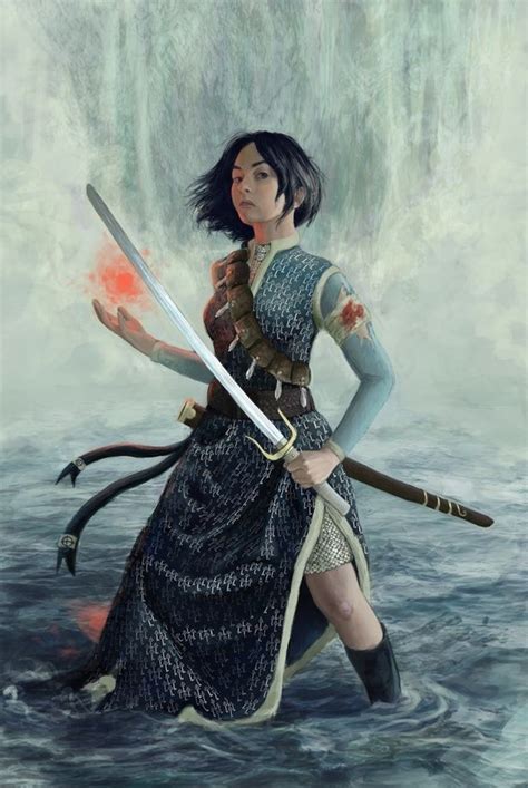 Sabriel An Art Print By Ashley Hankins Character Portraits Warrior