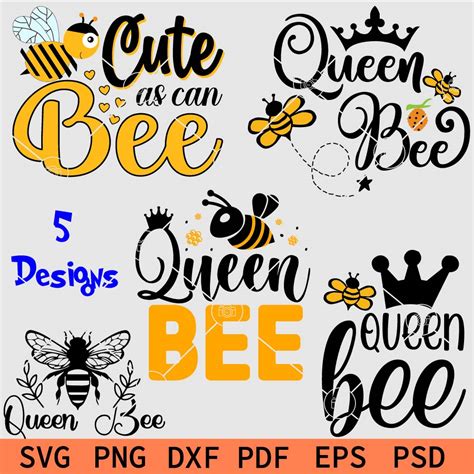 queen bee bundle svg queen bee svg bundle flying bee insect bundle svg svg docker
