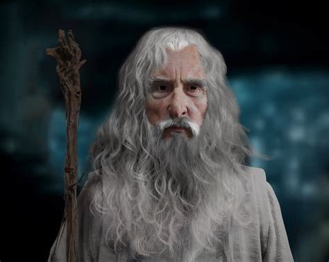 I Did This Sir Christopher Lee Gandalf In 10 Minutes Of Boredom R