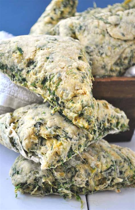 Vegan Cheesy Spinach And Artichoke Scones Rabbit And Wolves