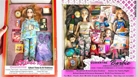 Quarantine Barbie Realistic Representation Of Barbie Dolls Under