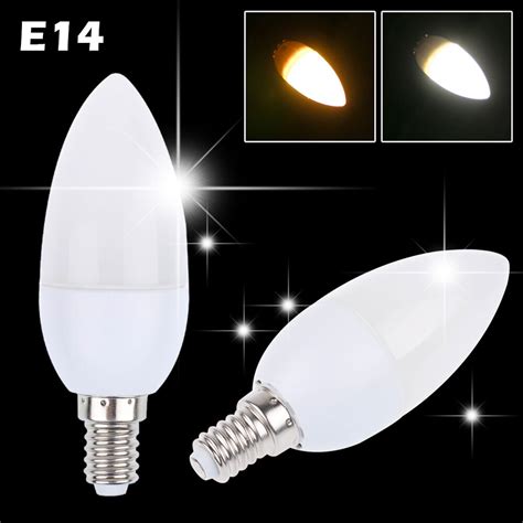 Warm Cool White E14 3w 2835 Smd Led Candle Light Bulb Lamp
