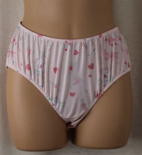 Vintage Pink Nylon Silky Bikini Panties Size 7 27 36 Waist 46 00 Picclick