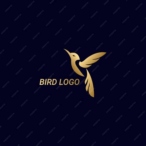 Premium Vector Golden Bird Logo