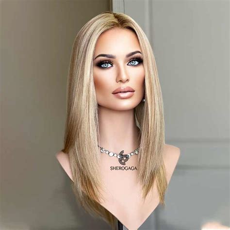 premium silk top full lace wig blonde straight jewish wig medical wig hair toppers men s