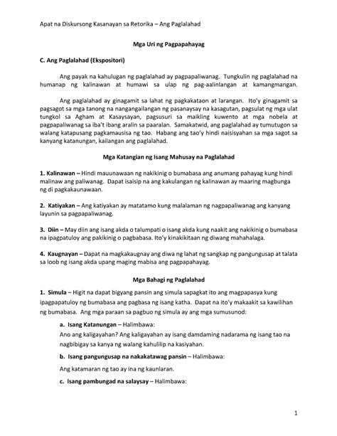 Solution Ekspresyon Sa Pagpapahayag Ng Damdamin Studypool Panuto Gamit Ang Mga Ibat Ibang