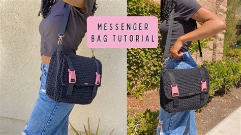 How To Crochet A Messenger Bag Tutorial Youtube