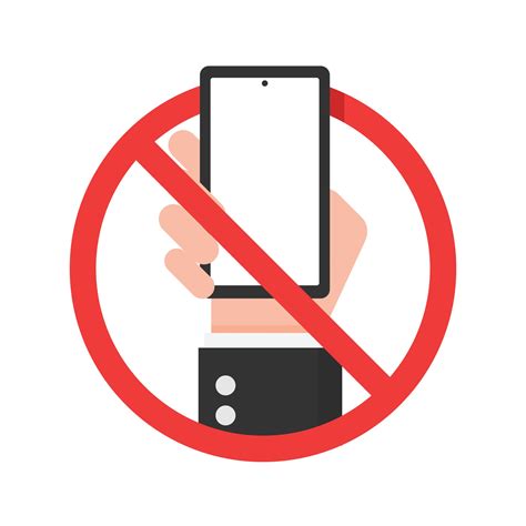 Do Not Use Mobile Phone Sign Vector Illustration 2785214 Vector Art At
