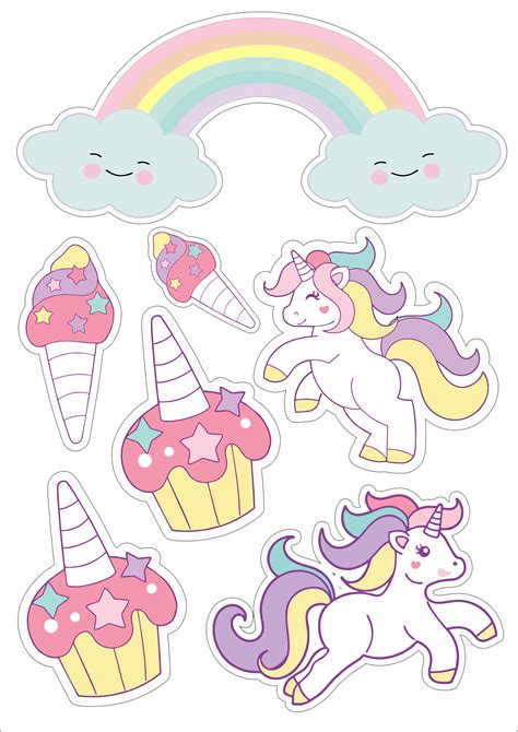 Unicornio Png Unicorn Printables Cupcake Toppers Unicorn Cake Images