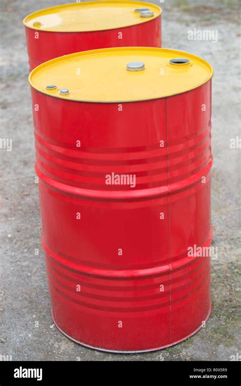 Empty Gasoline Barrels Hi Res Stock Photography And Images Alamy